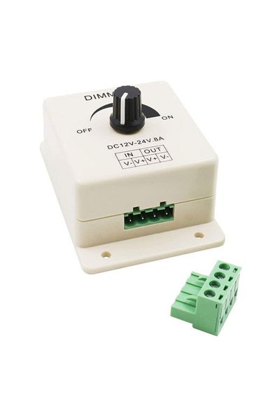 OEM Adjustable LED light switch DC 12-24V 8A, dimmer controller maximum 96W