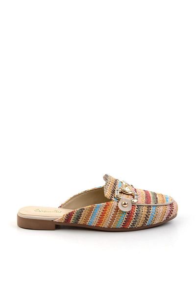 Bambi Beige Multicolor Women's Slippers K04688001828