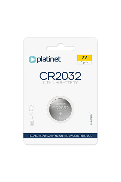 Platinet Tip baterie CR2032 3V, litiu, blister dintr-o singură bucată