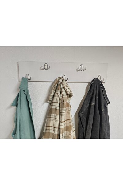 dekoriumm Portmanto Askılığı Elbise Askılığı beyaz 80 cm