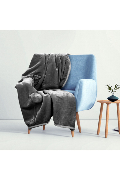 shumee Acrylic blanket 160x200 cm gray