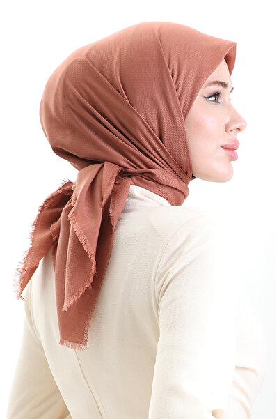 sefamerve Κασκόλ Koton Jacquard 90199-06 Χάλκινο