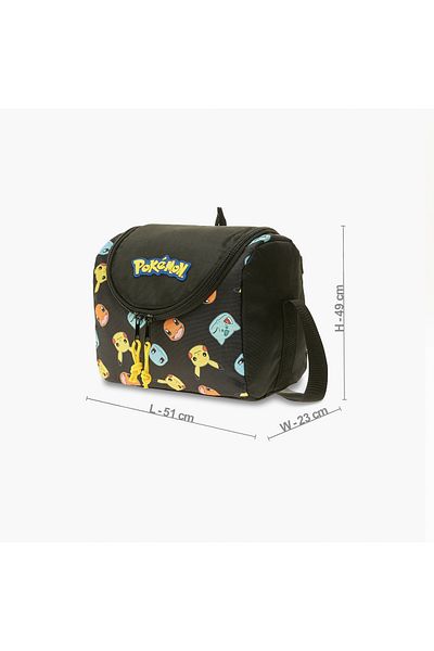 Pokemon Print Lunch Bag with Zip Closure