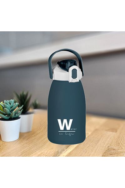 ROYALGROSS Bpa Free 1500 ml Blue Water Bottle – Suitable for Sports Daily Use with Carrying Strap, Locking Lid
