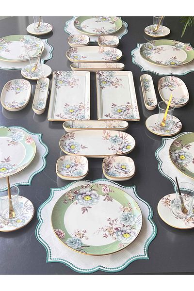 ROSSEV Breakfast Set Dorati 44 Pieces for 6 People