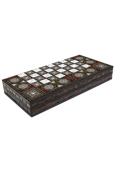 Sera Oyun Aletleri Patterned Small Size Backgammon (42 X 21 X 7.5 cm)