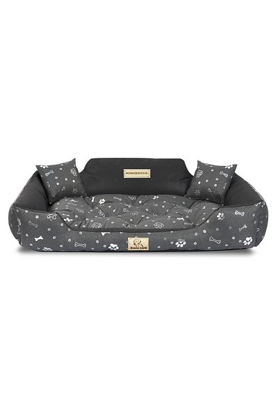 shumee Pat pentru câini KINGDOG 100x75 cm personalizat impermeabil cu oase argintii
