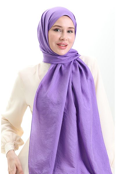 sefamerve Madame Mary Γαλλικό Voile Shawl 19099-27 Μωβ