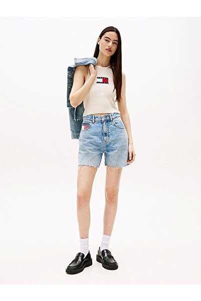 Tommy Hilfiger Tjw Rib Racer Tank Women White Sweater Dw0Dw20975Ybl