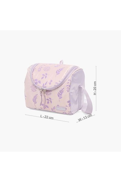 Disney Frozen Print Lunch Bag with Adjustable Strap and Zip Closure