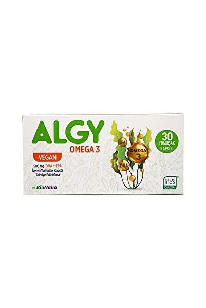 Bionanogen Bionano Algy Vegan Omega3 500mg - 30 Yumuşak Kapsül