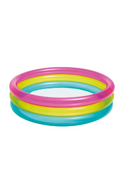 Intex Rainbow Baby Kiddie Pool Multicolor :25 X 86 X 86 Cm