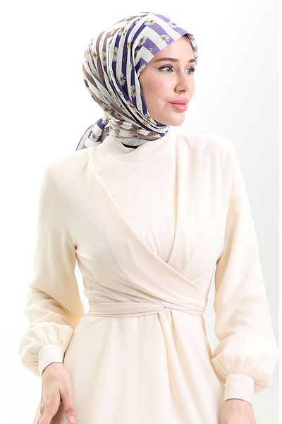 sefamerve Μαλακό κασκόλ Karaca 81057-13 Mink Lilac