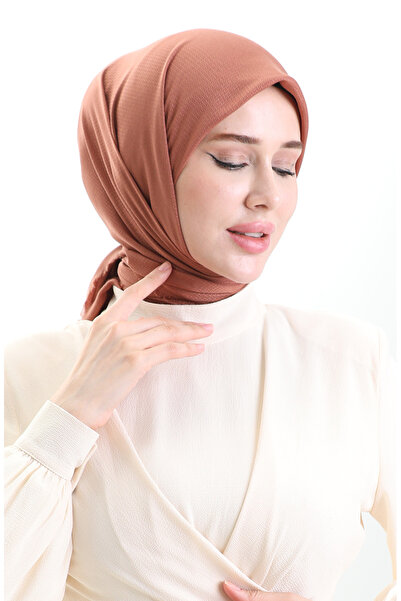 sefamerve Κασκόλ Koton Jacquard 90199-06 Χάλκινο