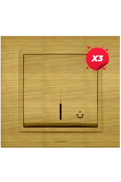 ELBI ELECTRIC X3 - Zena Maple Staircase Lighting Switch LED ST