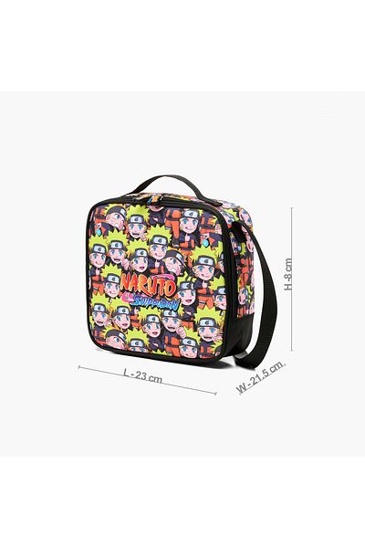 TV TOKYO Naruto Print Lunch Bag with Zip Closure