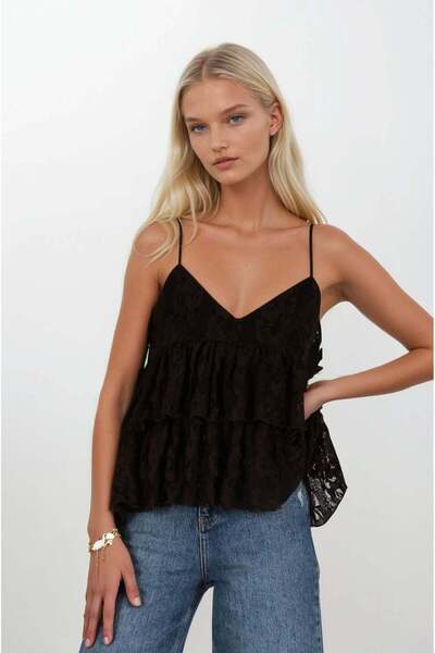 FABB Brown Lace Blouse