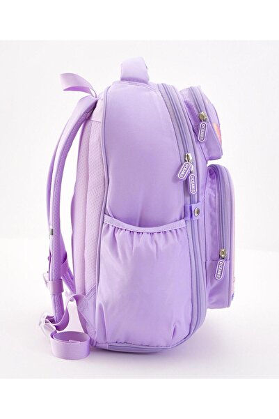 Bonfino Bonfino Mermaid Themed School Bag, Padded Shoulder Straps, Purple - 17 Inches