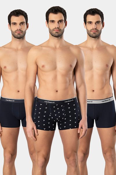 Cacharel 1339 Ανδρικά μοτίβα Lycra Boxer 3 Pack