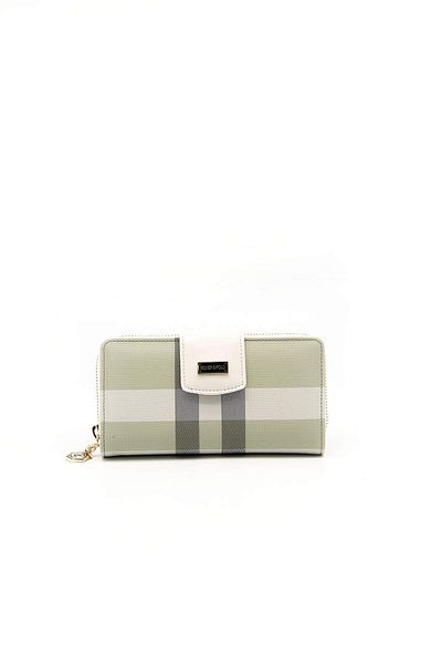 Silver Polo WALLET/PLAIDSilver Polo A.GREEN Wallet & Card Holder