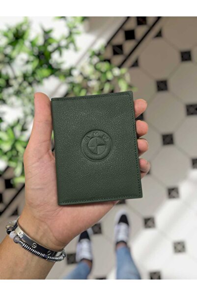 VİSSO BMW Araç Uyumlu VİSSO 1904 Hakiki Deri Araç Ruhsat Kılıfı İsme Özel Çan...