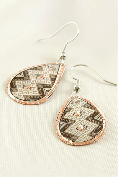 Enseb Drop Copper Earrings