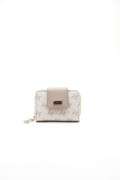 Silver Polo WALLET/LOGO PRINTEDSilver Polo BEIGE Wallet & Card Holder