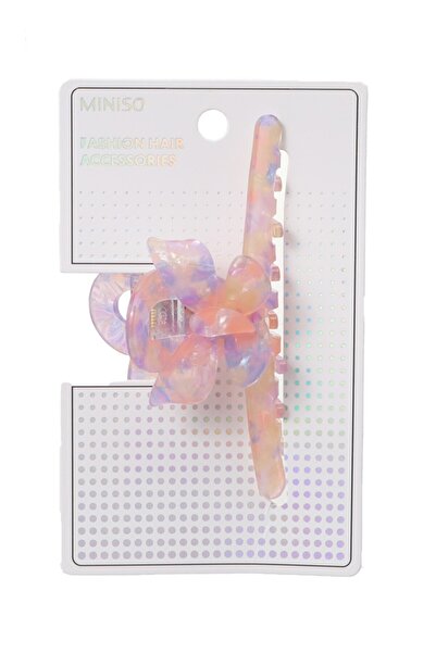 Miniso Mor Fiyonk Figürlü Kıskaç Toka