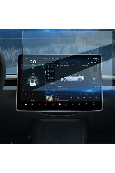 ZDN Case Tesla Y Juniper 2025 Compatible Multimedia 9H Nano Screen Protector