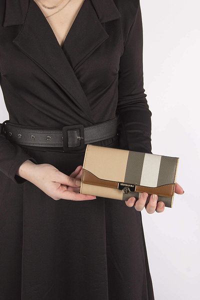 Silver Polo WALLET/PLAIDSilver Polo BEIGE Wallet & Card Holder