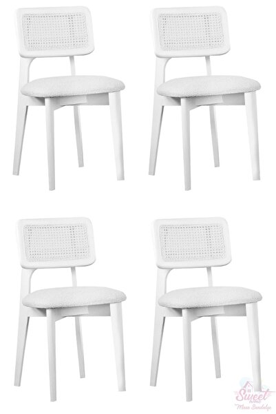 Sweet Home Masa Sandalye Kuzey Sandalye Ahşap Gürgen 4 Lü Set Cafe,Restaurant,Mutfak,Salon,Yemek Odası Sandalyesi