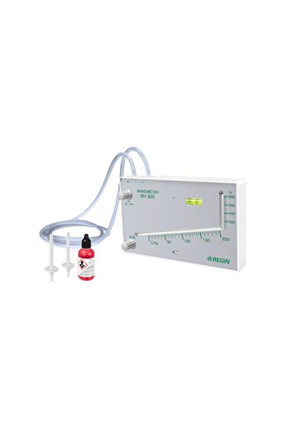 MV600 Eğimli Tüp Manometre 0-600Pa, 210x140x35mm, iç üniteler için