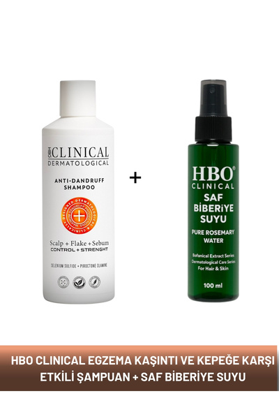 hbo Clınıcal Pullanma Kepek ve Dökülme Etkili Şampuan + Saf Biberiye Suyu
