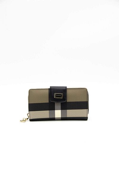 Silver Polo WALLET/PLAIDSilver Polo BROWN Wallet & Card Holder