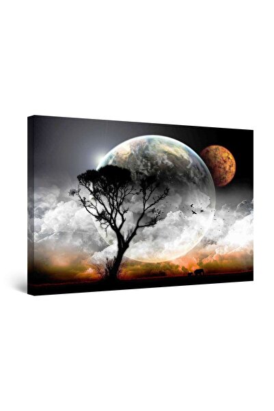 startonight Tablou DualView Startonight Luna din Spatele Copacului, 60 x 90cm