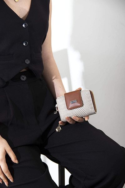 Silver Polo WALLET/SPORTSSilver Polo BEIGE Wallet & Card Holder