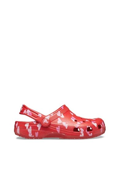 Crocs Classic VDay Clog K Çocuk Terlik CR209754-6ZR Kırmızı-29-30