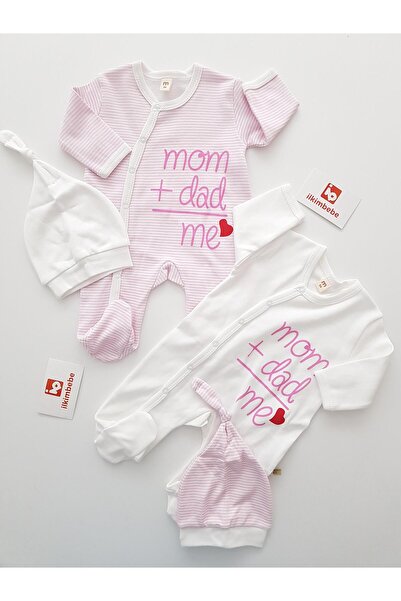 ilkimbebe Mom Dad Me 2 Pack Baby Rompers
