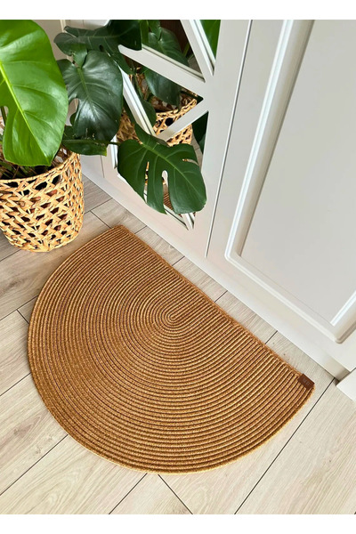 sfb HalfMoon Serisi Yarım Yuvarlak Jüt Kapı Önü Girişler İçin Karşılama Paspası