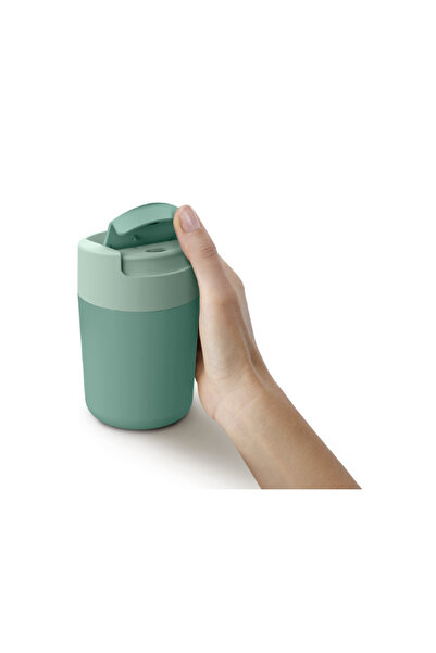 Joseph Joseph BPA-Free Leak-Proof Sipp Travel Mug with Flip Top Cap Green 340ml