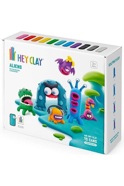 Hey Clay Set - Aliens, 15 boxes