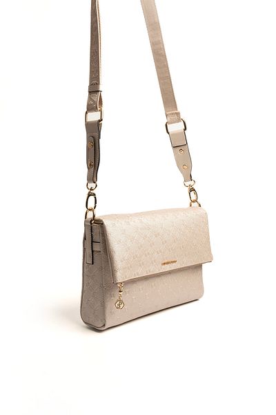 Silver Polo WOMEN'S BAG/SKIN LEATHERSilver Polo BEIGE Shoulder Bag