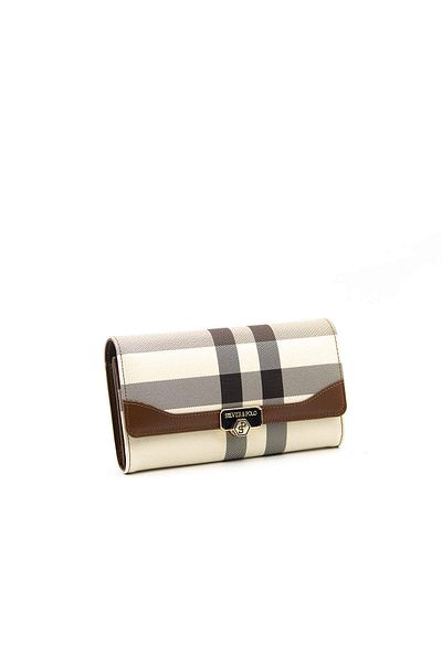 Silver Polo WALLET/PLAIDSilver Polo CREAM Wallet