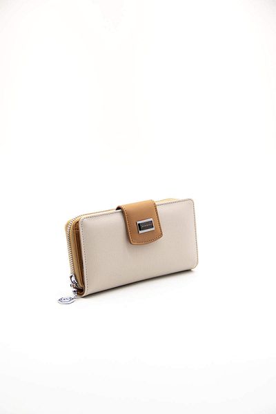Silver Polo WALLET/SKIN LEATHERSilver Polo BEIGE Wallet & Card Holder