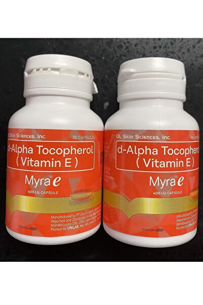 myrah مجموعة مكملات غذائية مايرا-إي بمركب دي، مكونة من عبوتين - 60 كبسولة