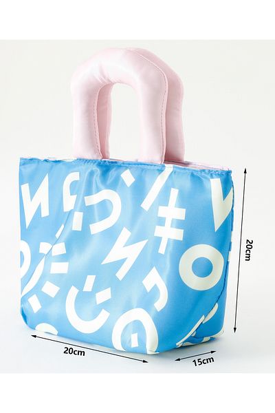 Fab N Funky Signs Themed Lunchbag, Lightweight, Compact, Easy to Carry, 3 Years+, 20 x 15 x 20 cm - Blue