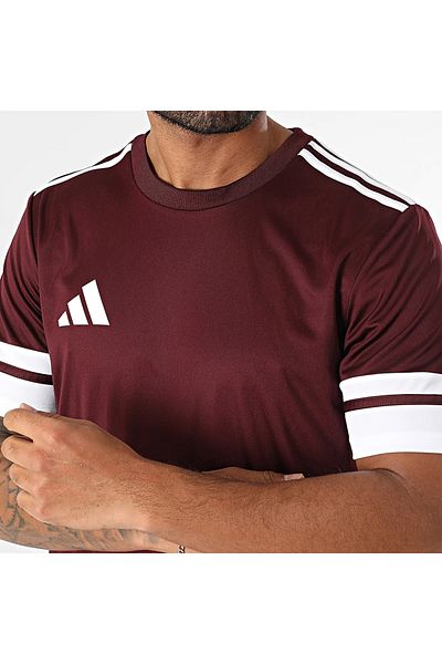 adidas Squa25 Jsy M Ανδρικό αθλητικό μπλουζάκι μπορντό