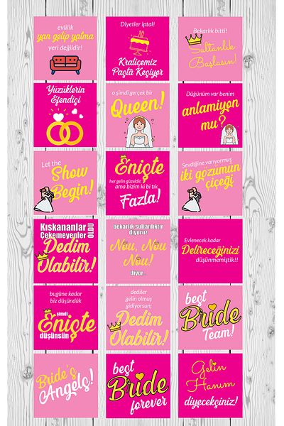 Kentsoylu Bachelorette Bride To Be Θεματικές κάρτες με μοτίβο με ραβδί 18 τεμαχίων Διασκεδαστική αναμνηστική κάρτα