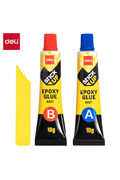 Deli غراء إيبوكسي EA527، 10 جم × 2، شفاف - مثالي للإصلاح القوي والترابط الصناعي
