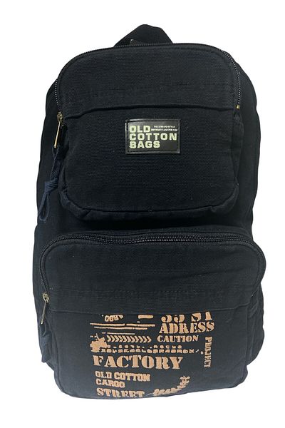 Old Cotton Quality Single Compartment Vintage Design Daily Backpack Travel School Travel Bag Jannie Bag 27 cm X 40 cm